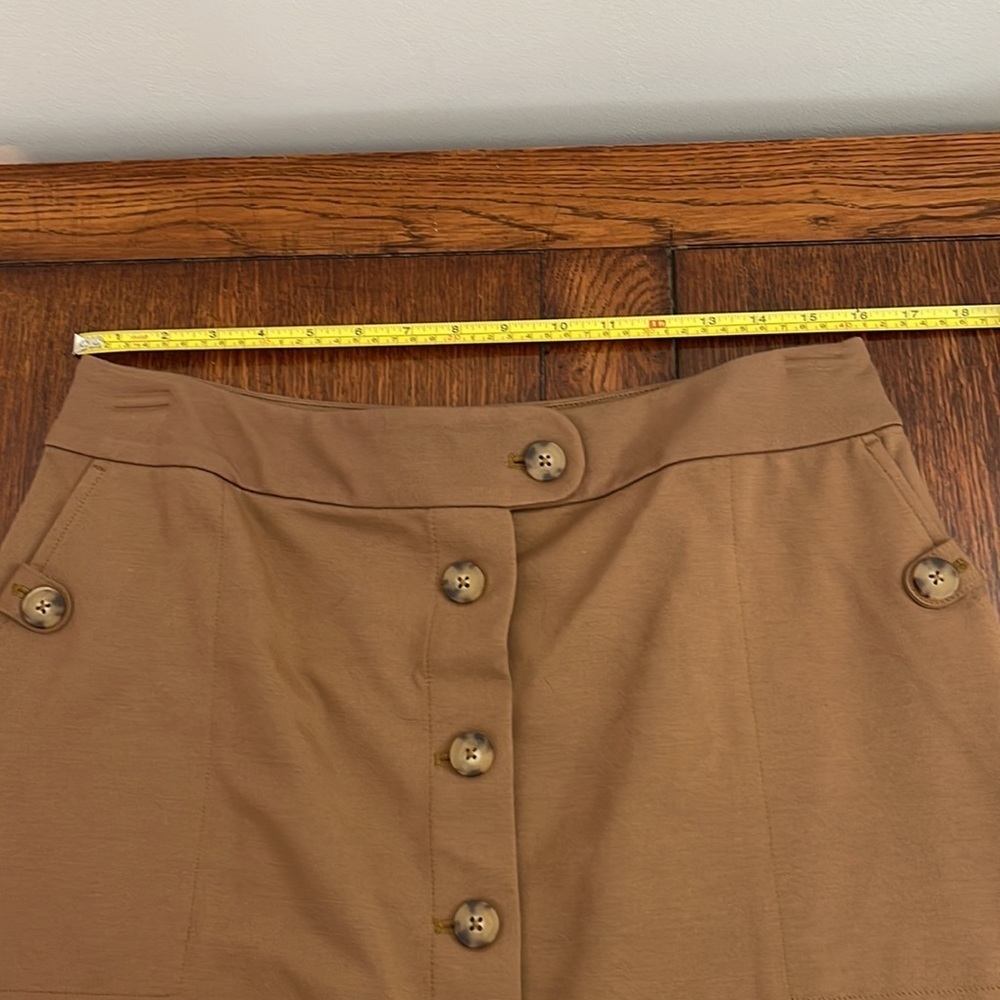 J. Jill Brown Button-Front Pencil Skirt - Picture 3 of 7
